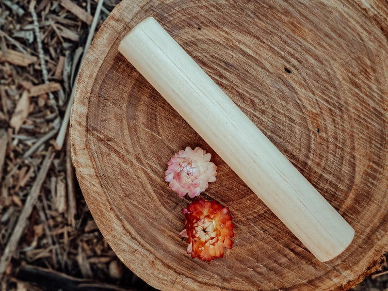 HAND-CRAFTED WOODEN ROLLING PIN